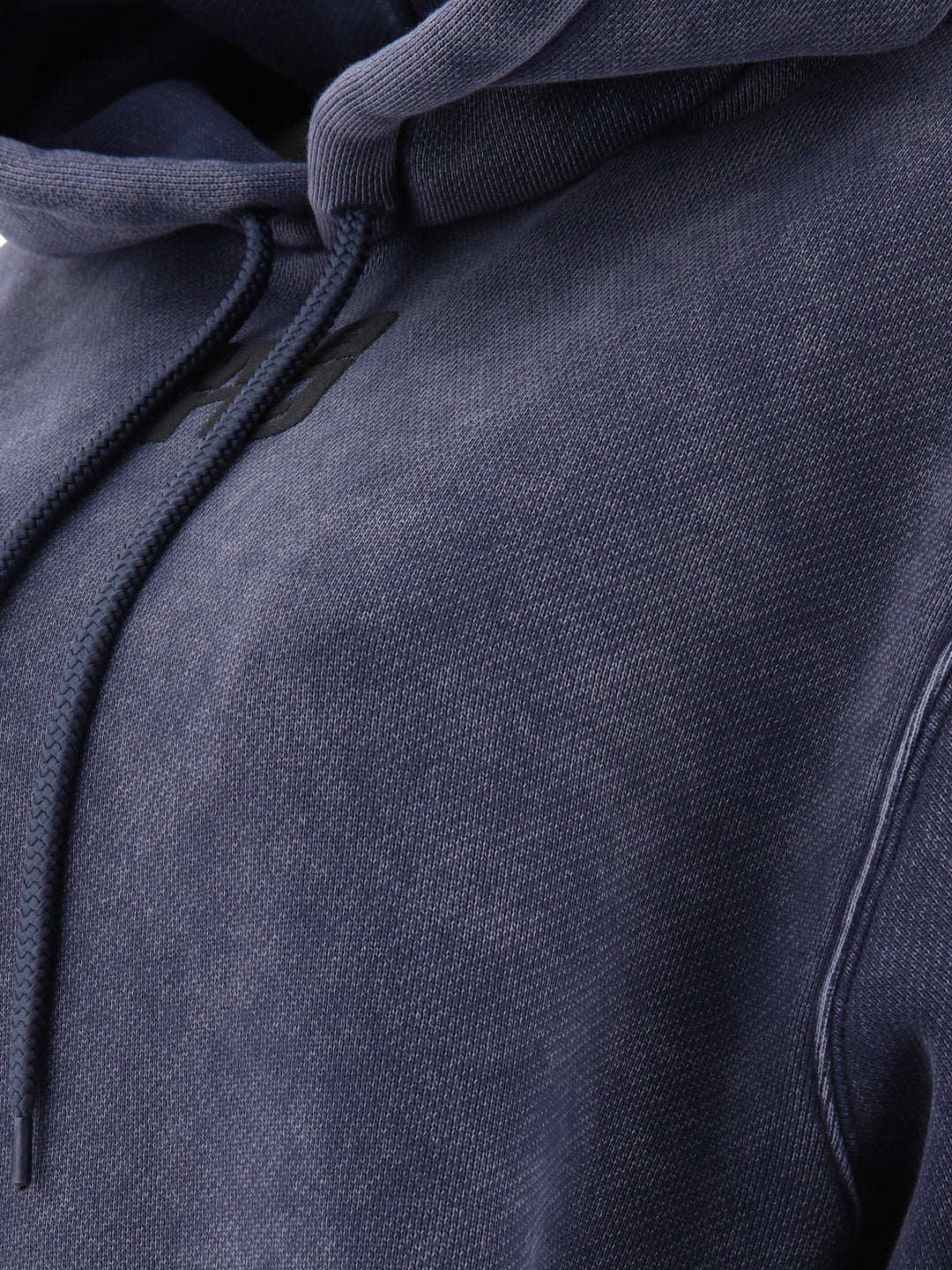 Puff Logo Hoodie In Structured Terry Sweatshirts Blue