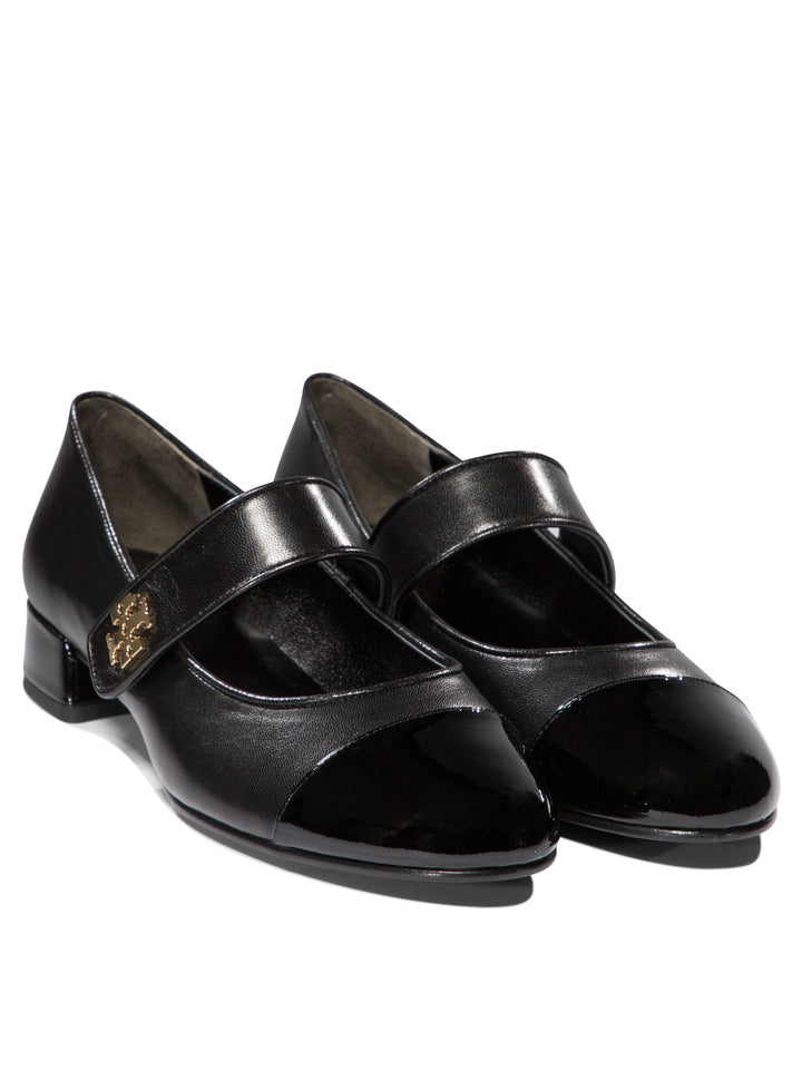 Cap-Toe Ballerinas Black