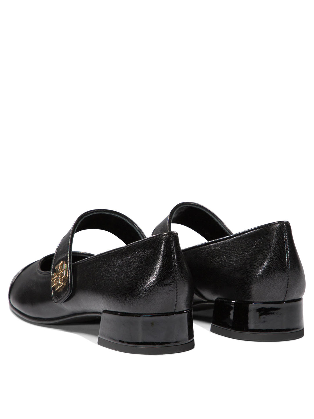 Cap-Toe Ballerinas Black