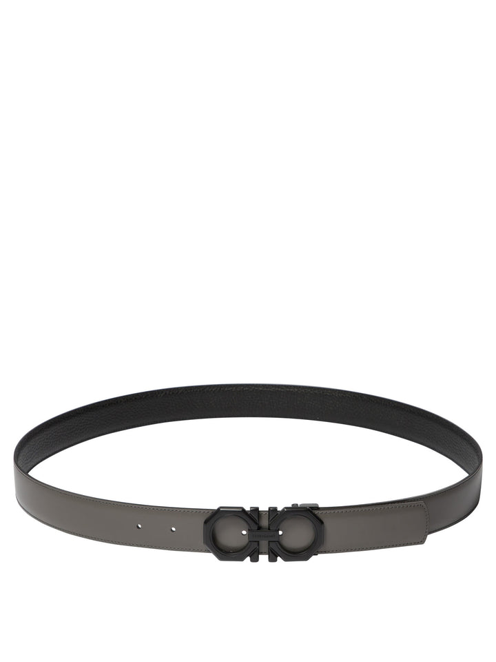 Reversible And Adjustable Gancini Belt Belts Black