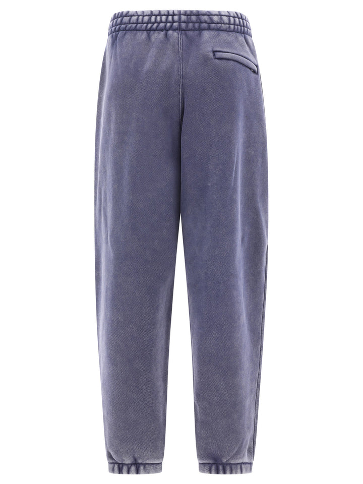 Joggers With Rubberised Logo Trousers Blue