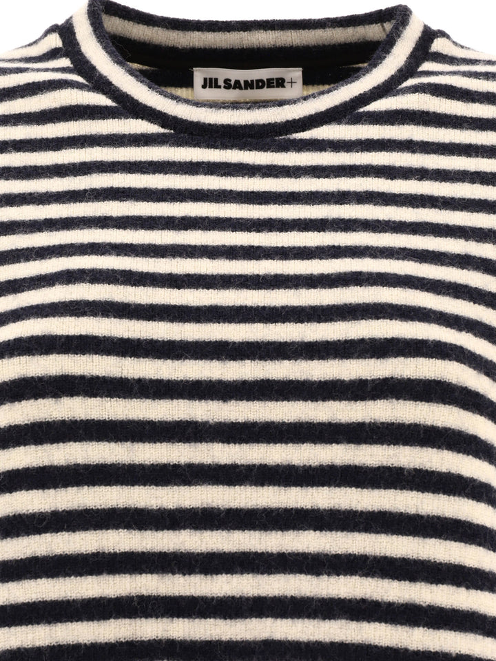 Striped Sweater Knitwear Blue