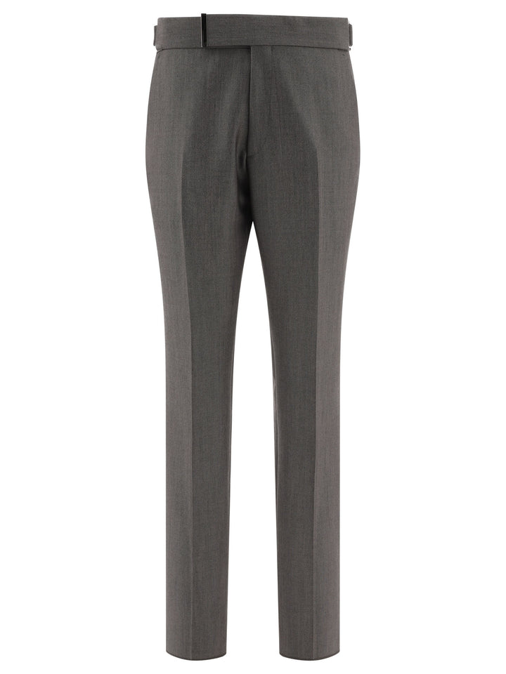 Wool And Mohair Trousers Grey