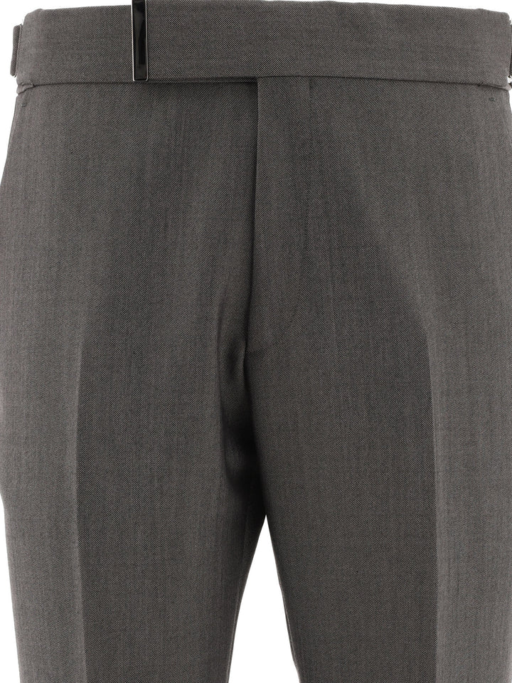 Wool And Mohair Trousers Grey