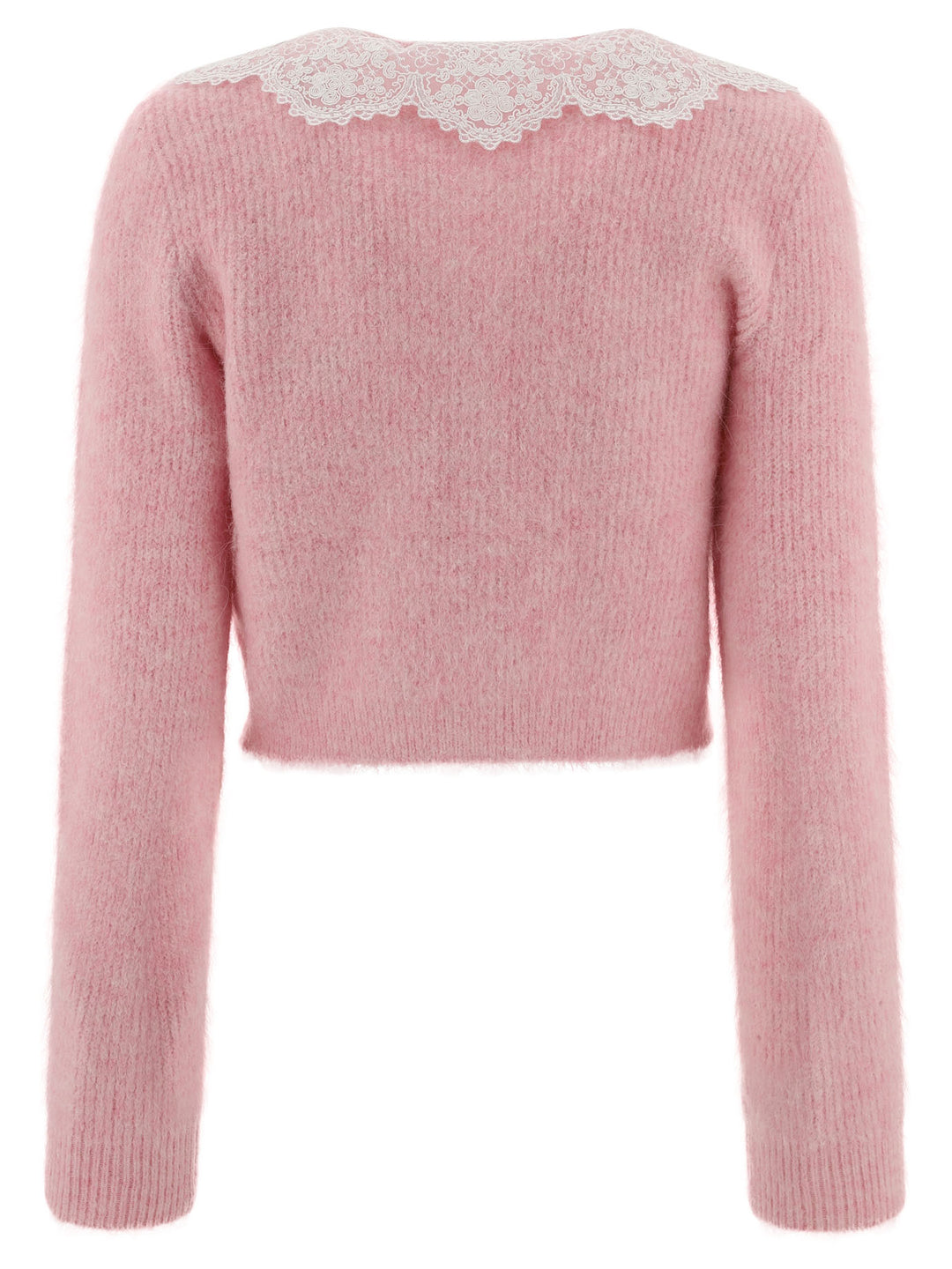 Fluffy Cardigan Knitwear Pink