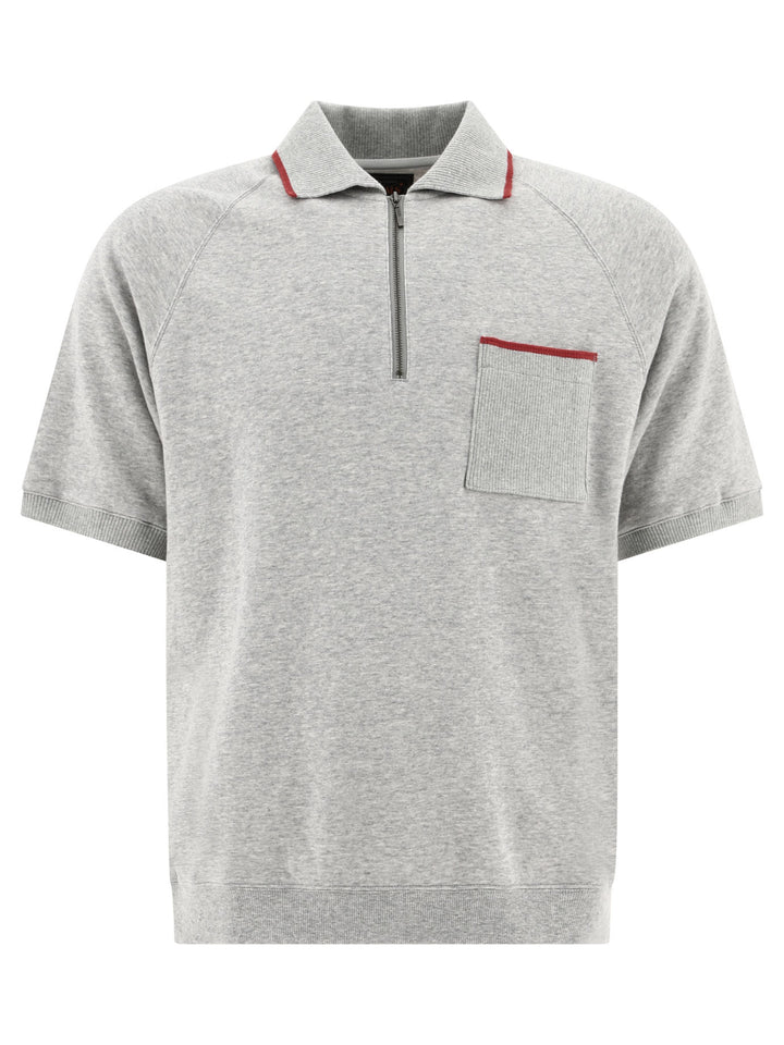 Half-Zip Polo Shirt Polo Shirts Grey