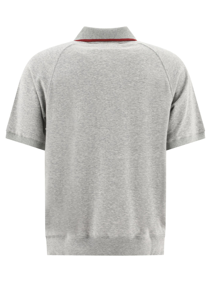 Half-Zip Polo Shirt Polo Shirts Grey