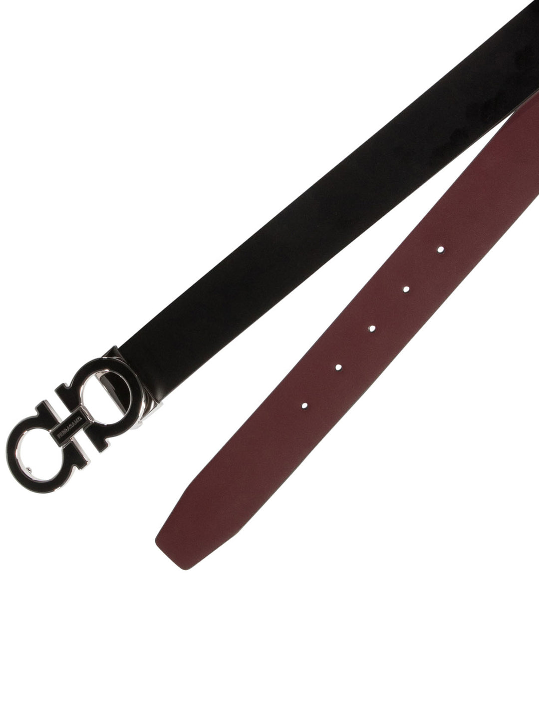 Gancini Adjustable And Reversible Belt Belts Black