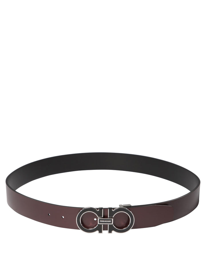 Gancini Adjustable And Reversible Belt Belts Black