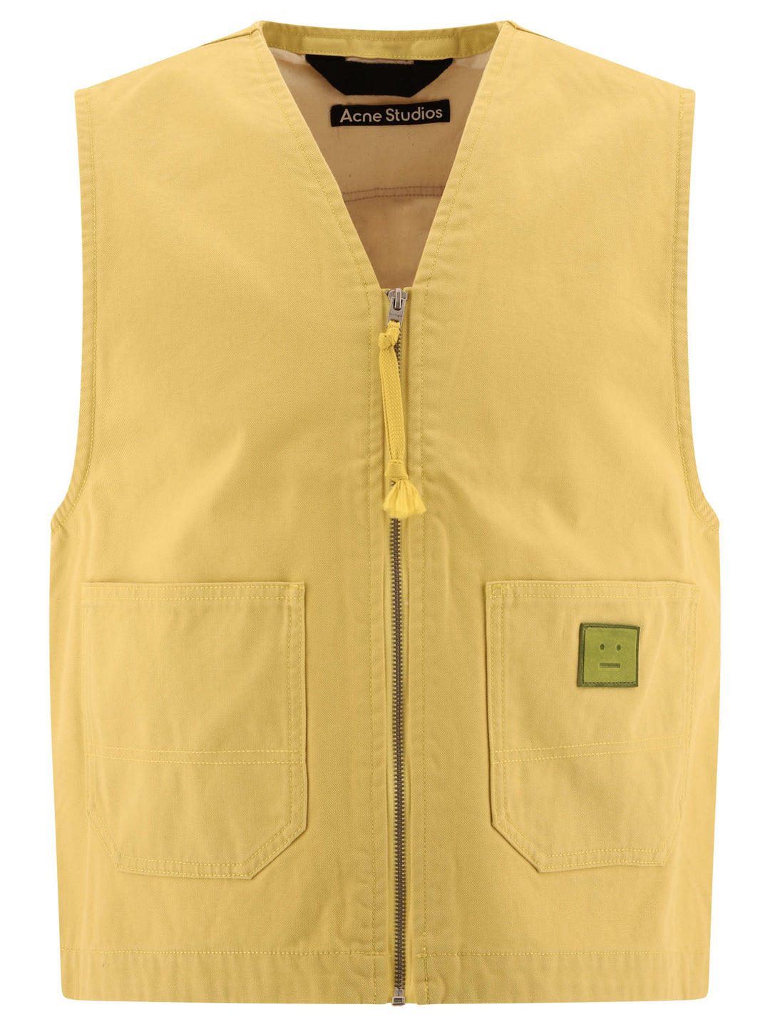 Canvas Vest Jacket Jackets Yellow