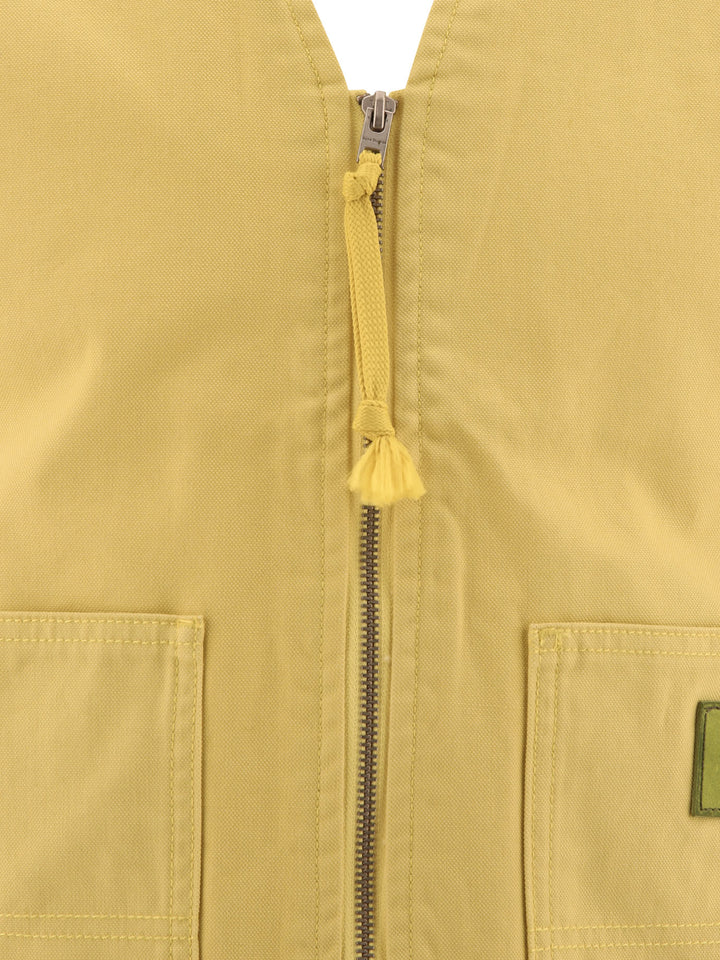 Canvas Vest Jacket Jackets Yellow