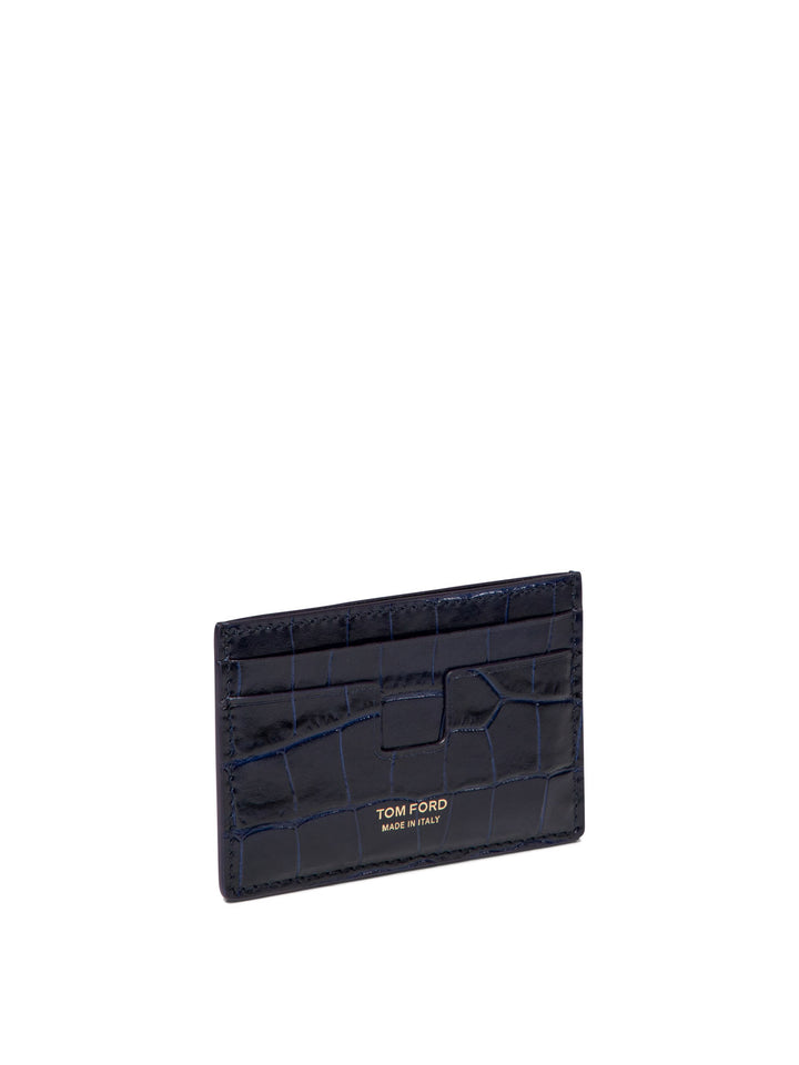 T Line Wallets & Card Holders Blue