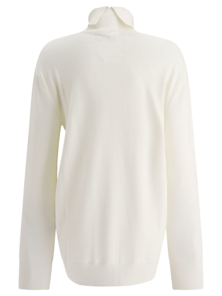 Lighweight Turtleneck Sweater Knitwear White