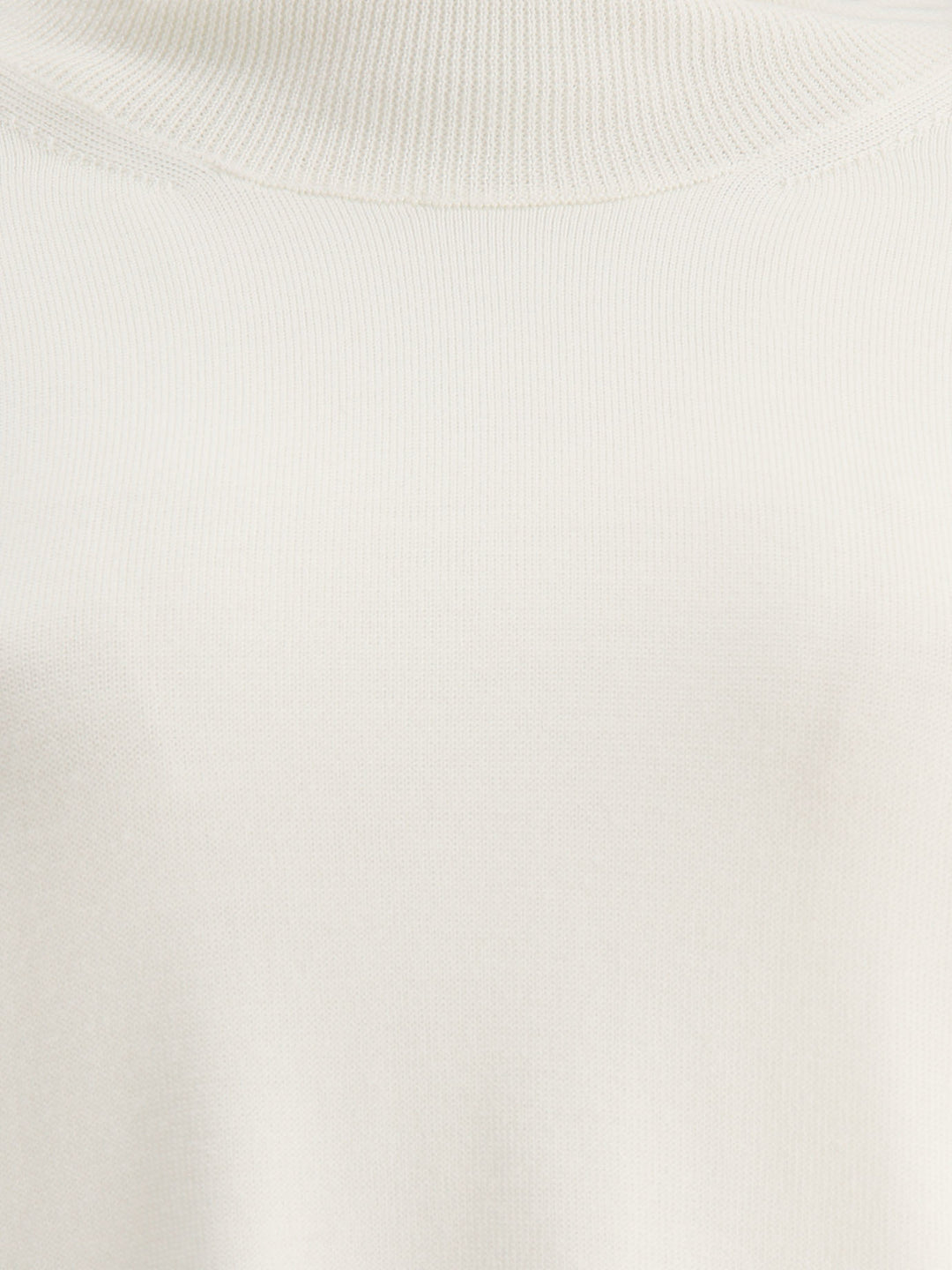 Lighweight Turtleneck Sweater Knitwear White