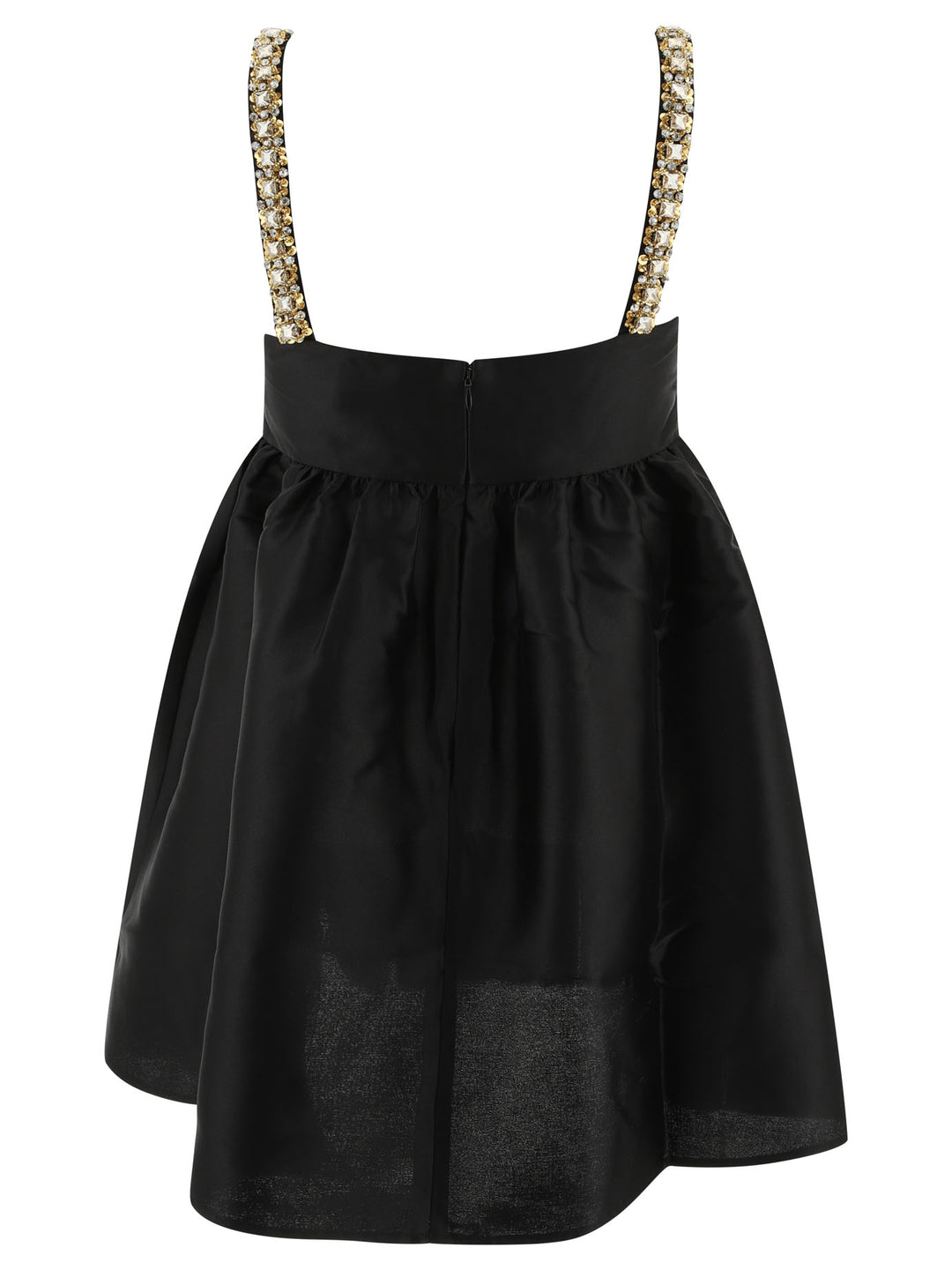 Taffetà Embellished Dress Dresses Black