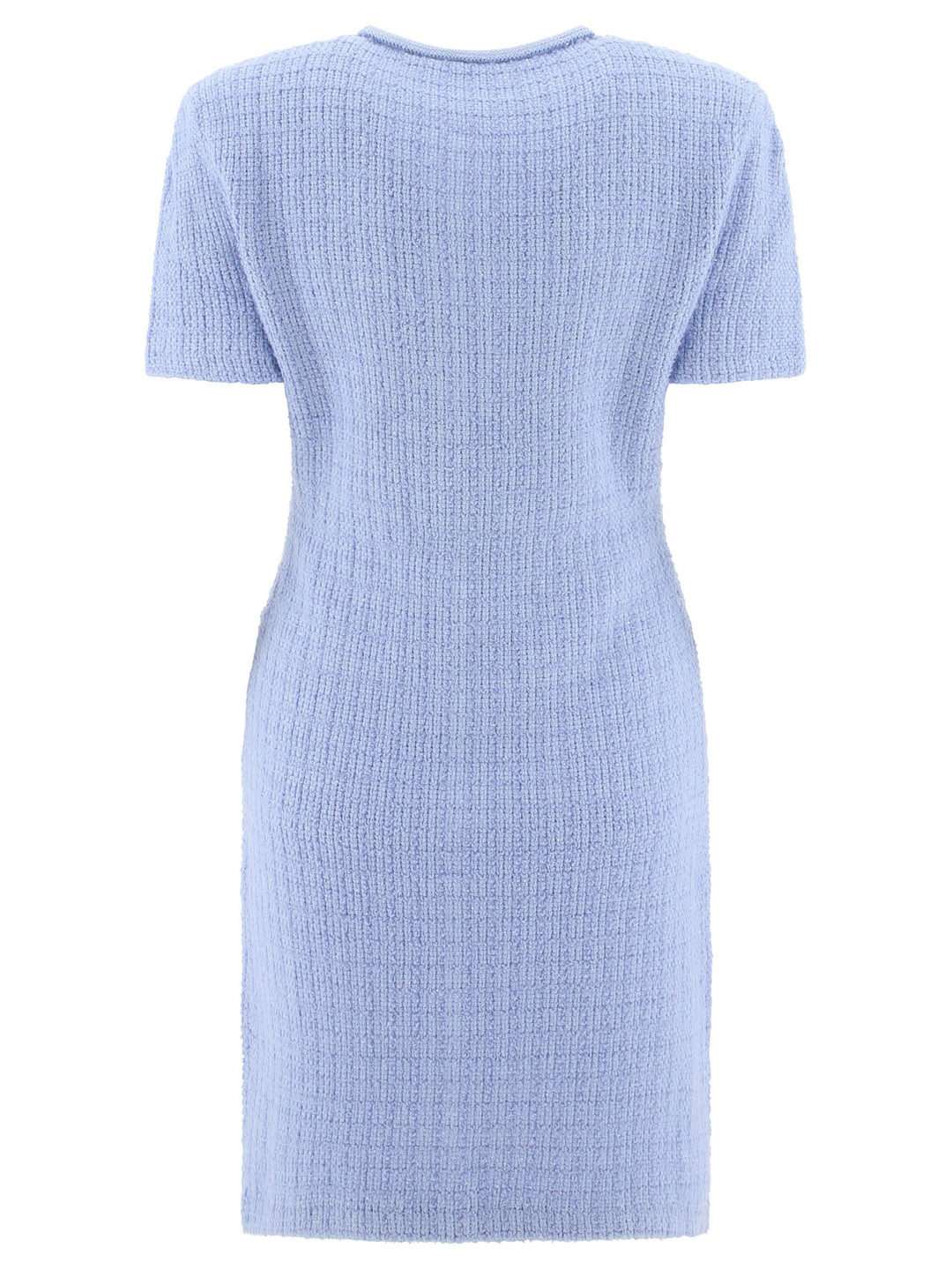 Knit Dress With Jewel Buttons Dresses Light Blue