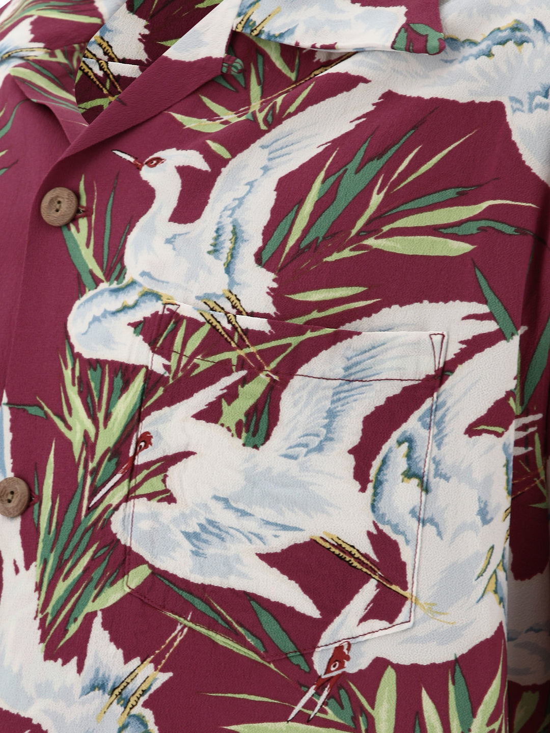 White Egret Shirts Bordeaux