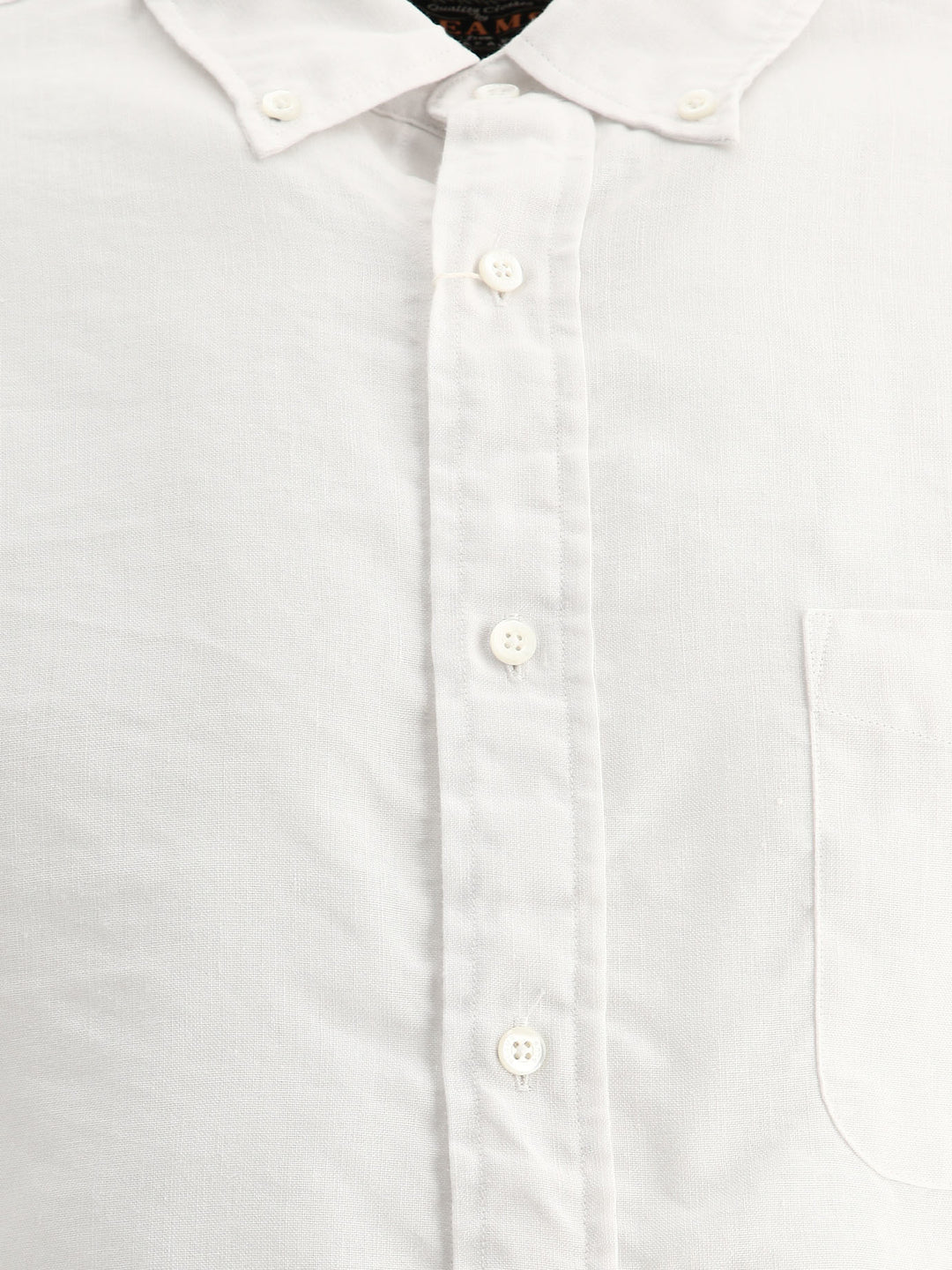 Linen Shirt With Chest Pocket Shirts White