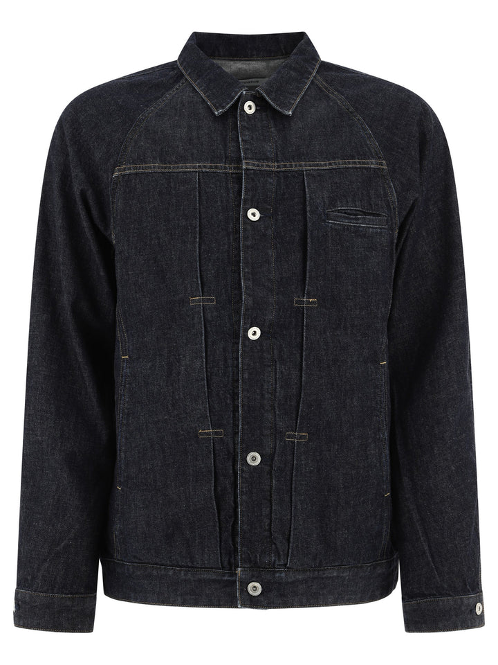 Raw Denim Trucker Jacket Jackets Blue