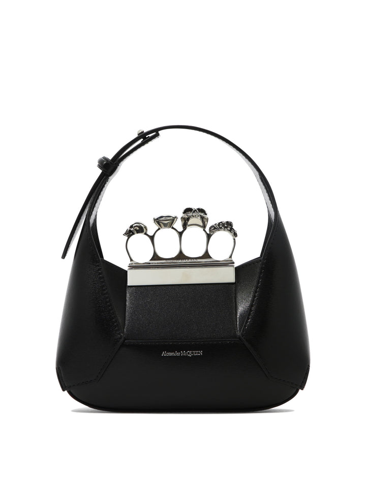 The Jewelled Hobo Handbags Black