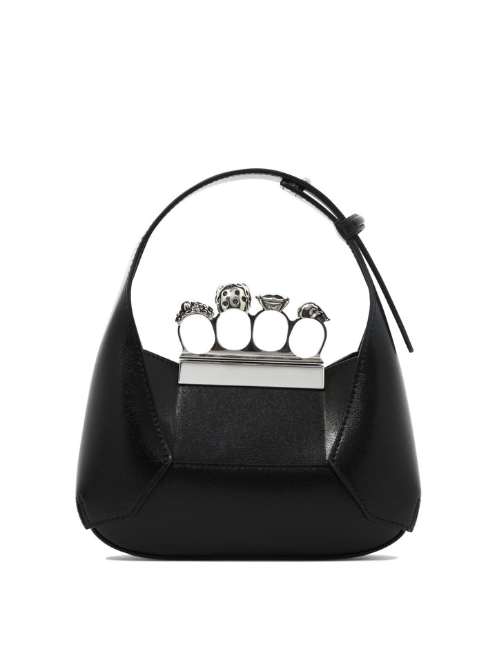 The Jewelled Hobo Handbags Black