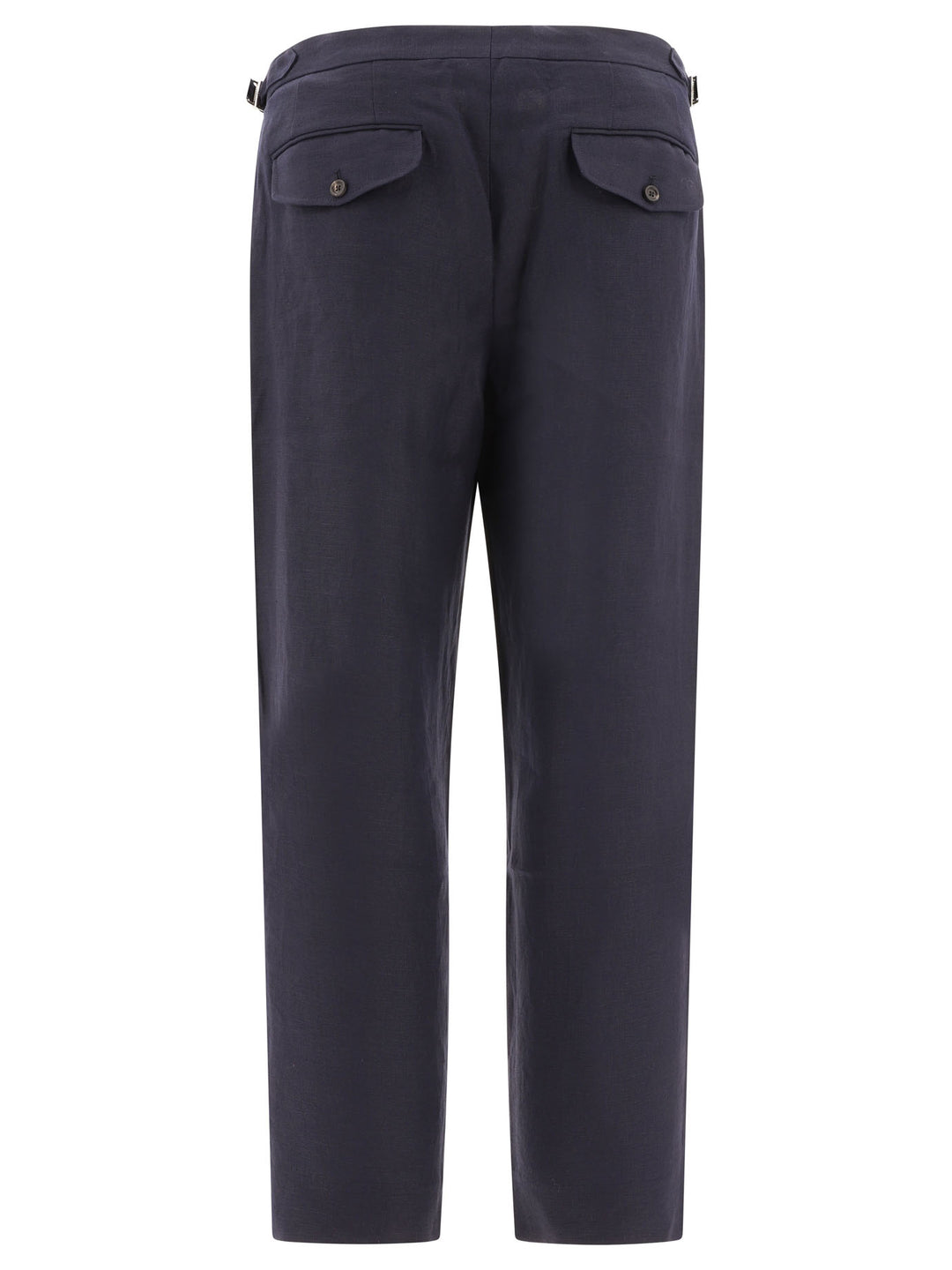 Linen Tailored Trousers Blue