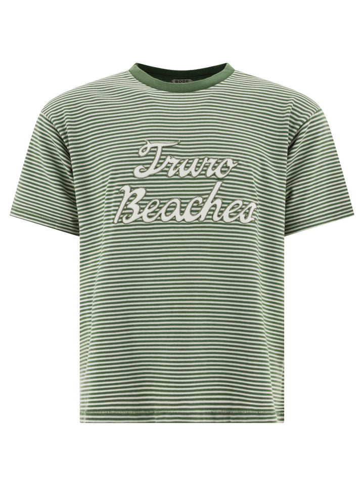 Truro Stripe T-Shirts Green