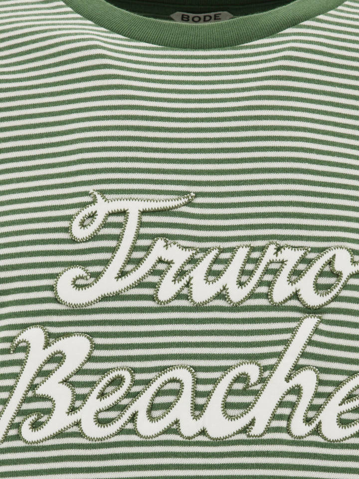 Truro Stripe T-Shirts Green