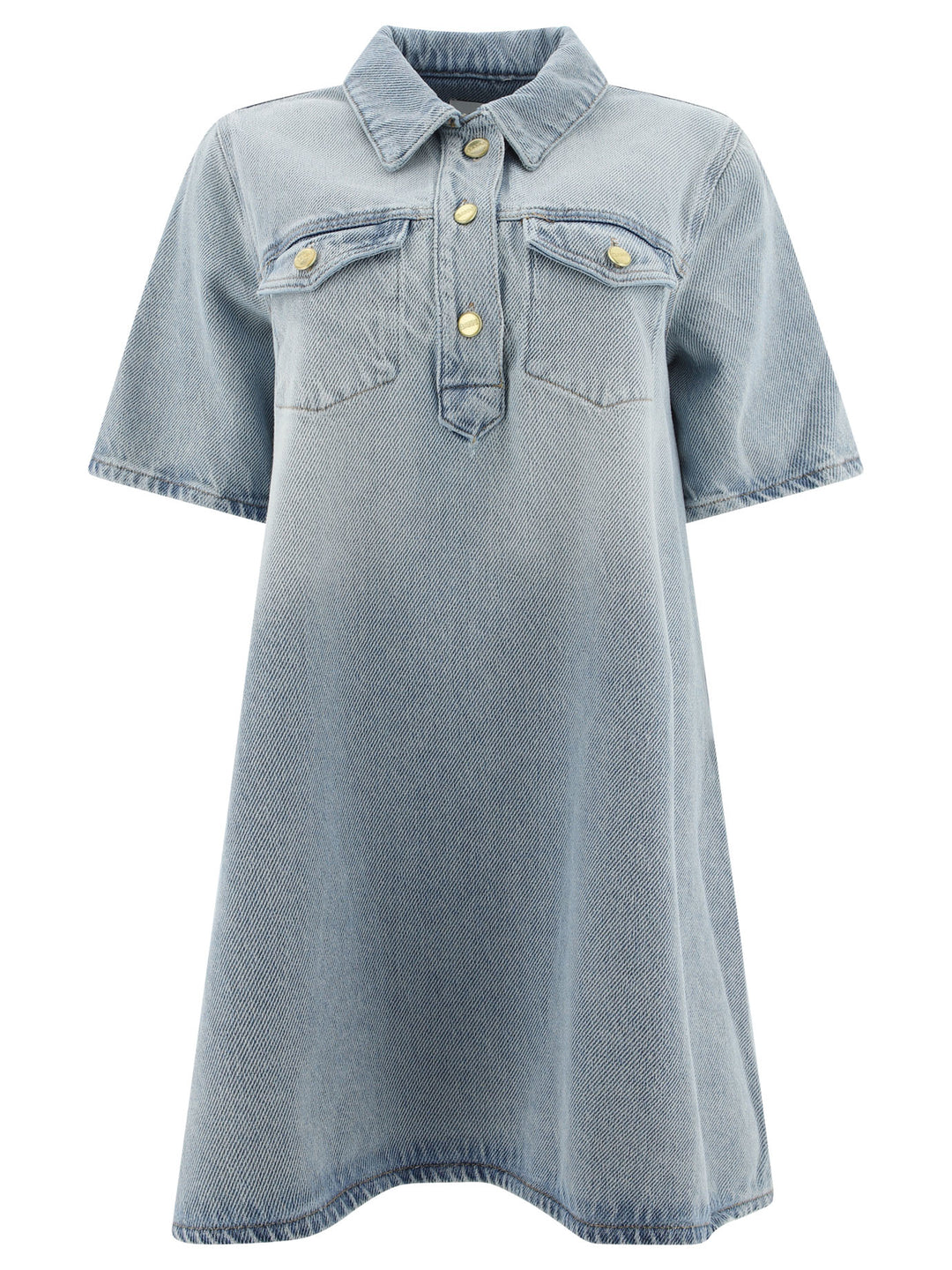 Heavy Denim Dress Dresses Light Blue