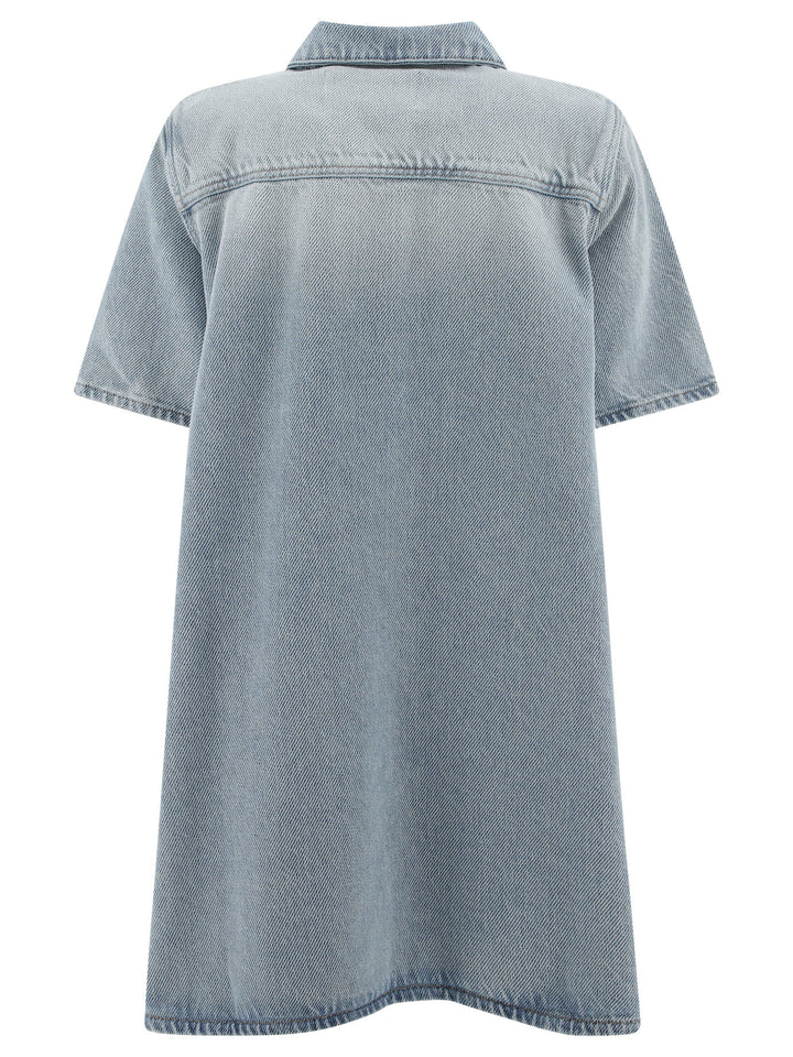 Heavy Denim Dress Dresses Light Blue