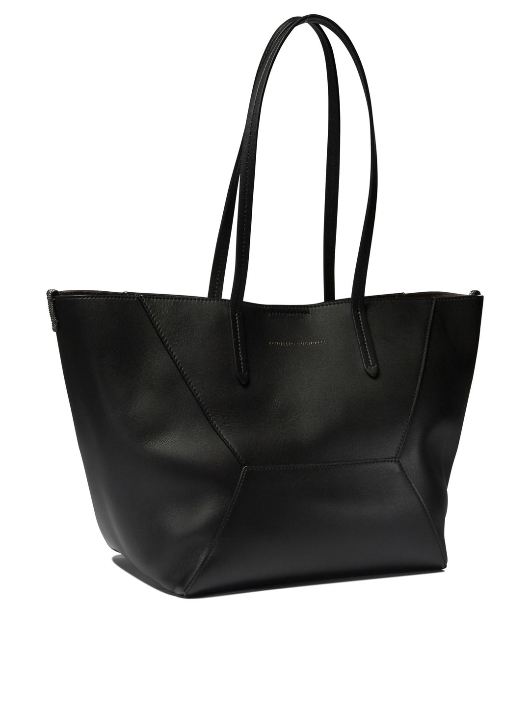 Tote Bag With Monili Shoulder Bags Black