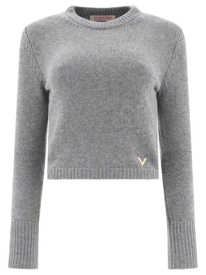 V Gold Sweater Knitwear Grey