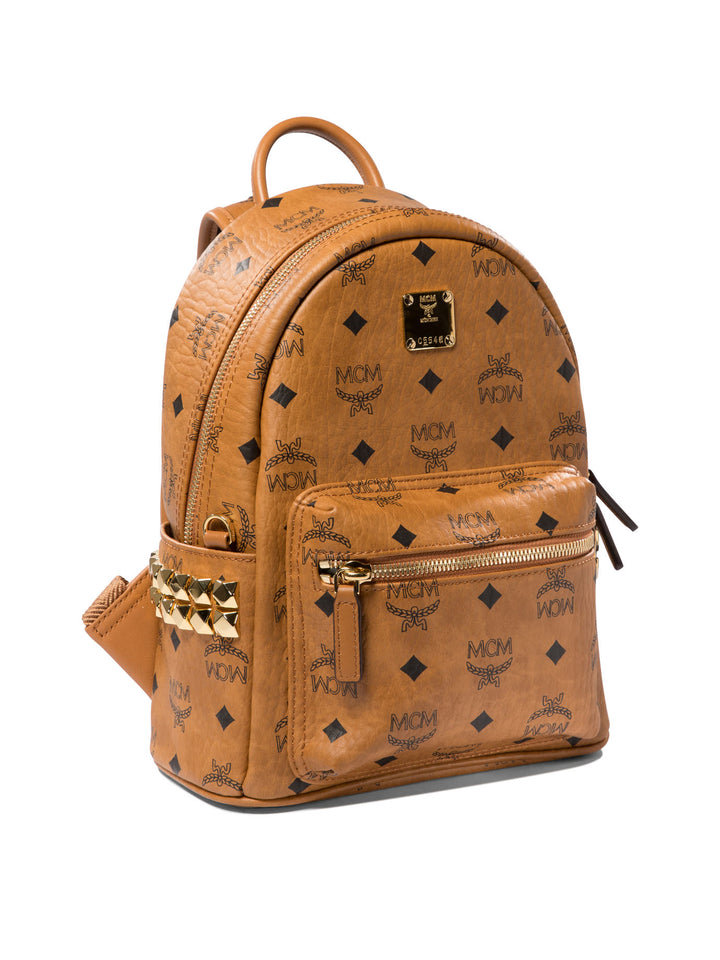 Stark Side Studs Backpacks Brown