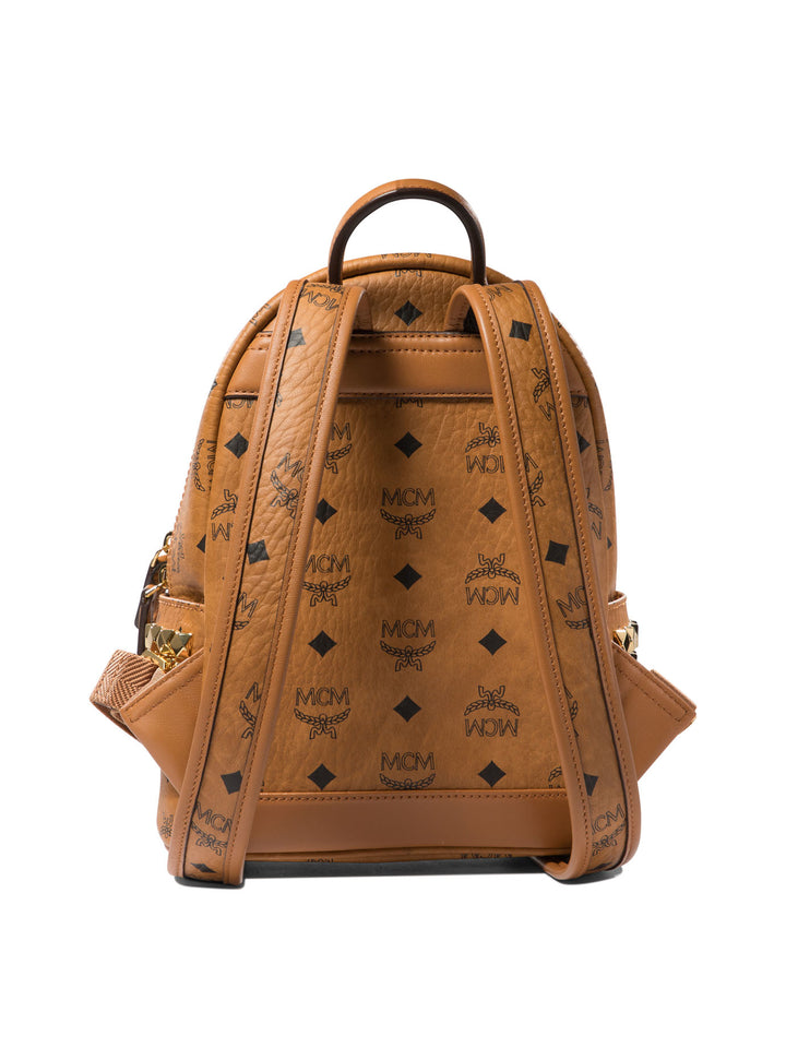 Stark Side Studs Backpacks Brown