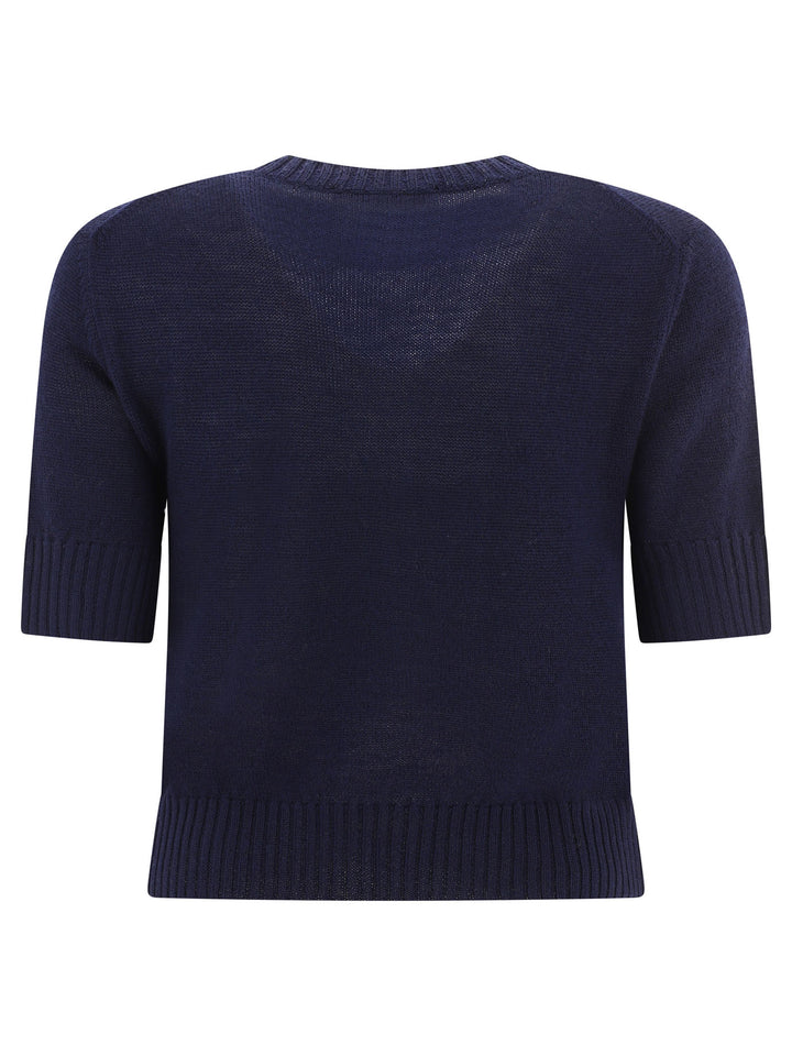 Wool Sweater T-Shirts Blue