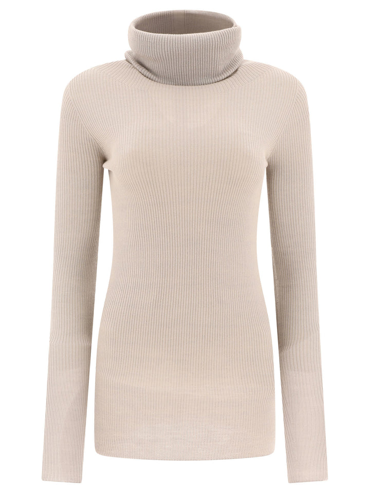 Ribbed Tube Knitwear Grey