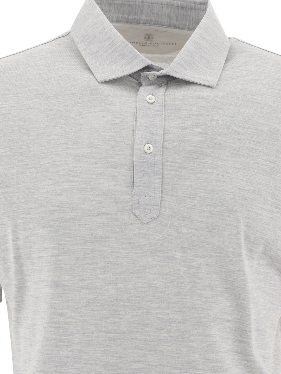 Faux-Layering Polo Shirts Grey