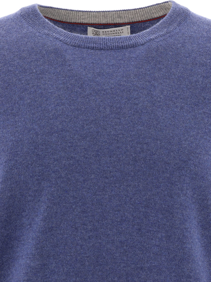 Cashmere Sweater Knitwear Blue