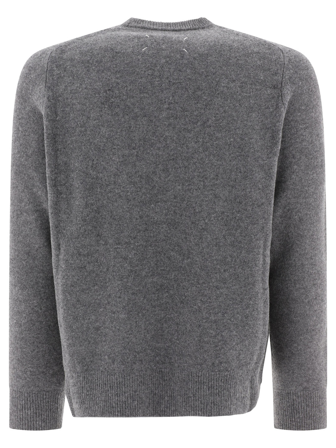 Wool Crewneck Sweater Knitwear Grey