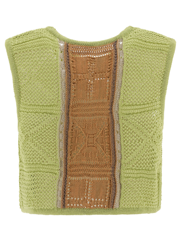 7g Crochet Knit Tops Green