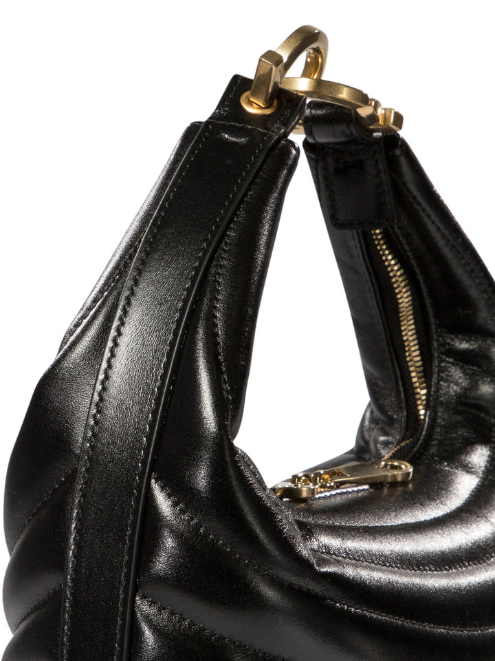 Matelassé Crossbody Bag Crossbody Bags Black