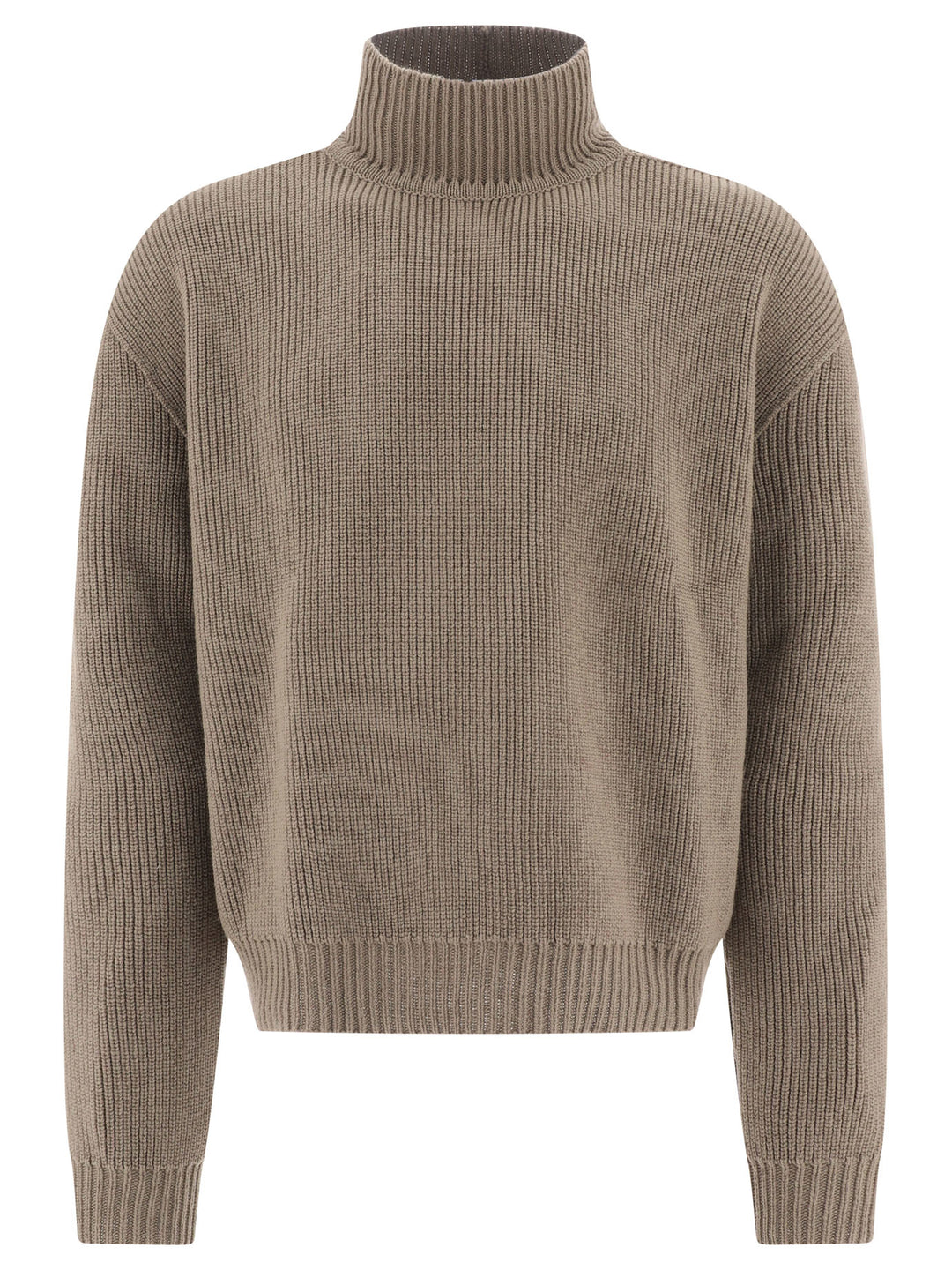 Ribbed Sweater Knitwear Green