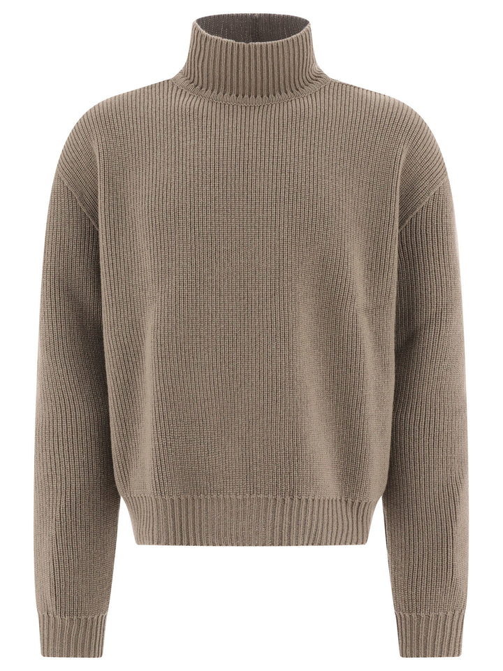 Ribbed Sweater Knitwear Green