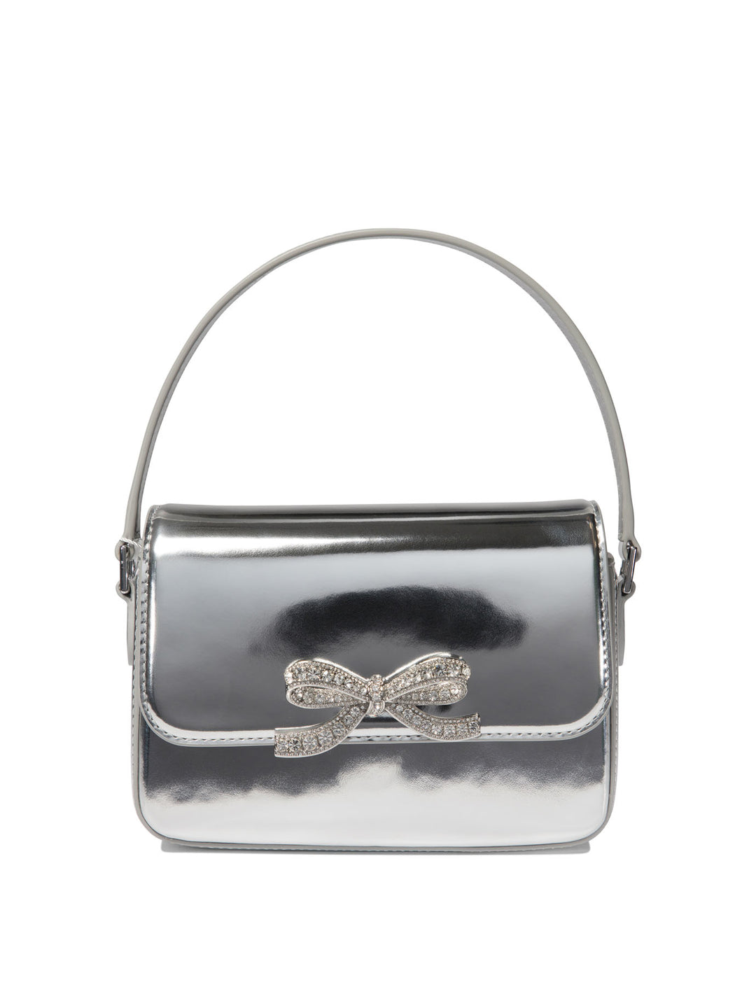 Silver Micro Shoulder Bags Silver