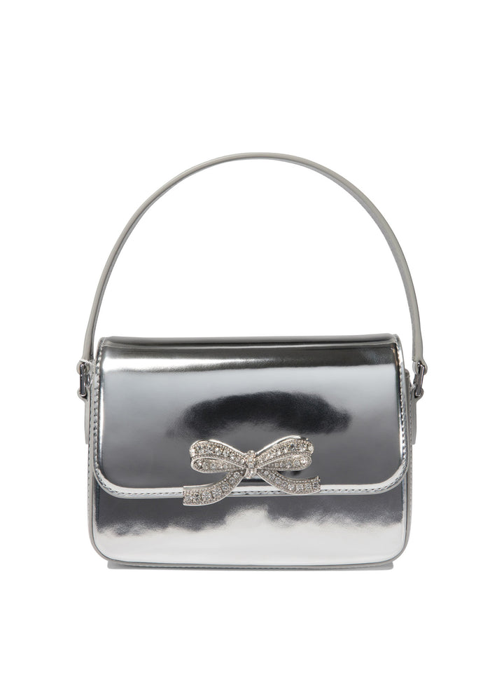 Silver Micro Shoulder Bags Silver