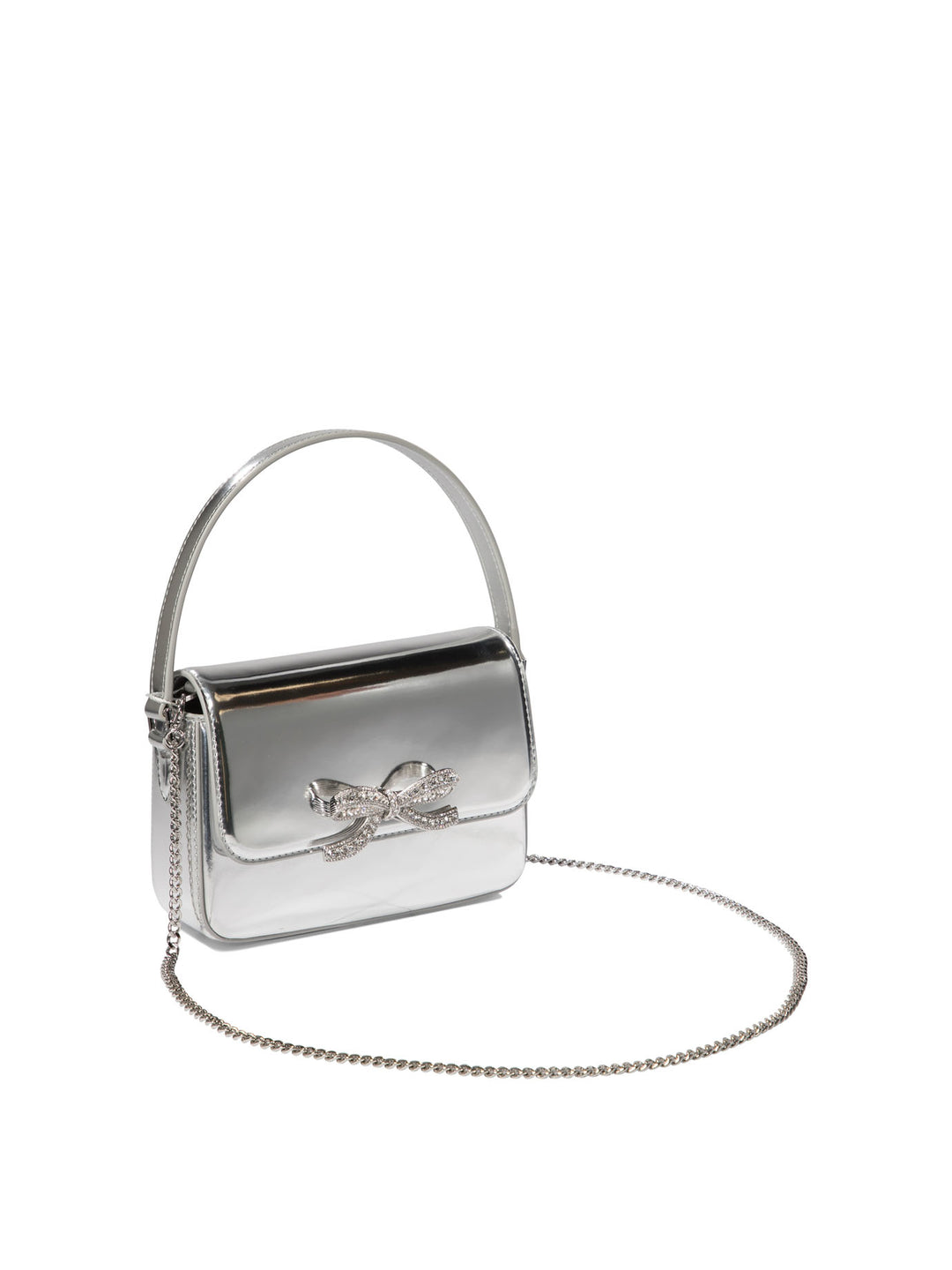 Silver Micro Shoulder Bags Silver