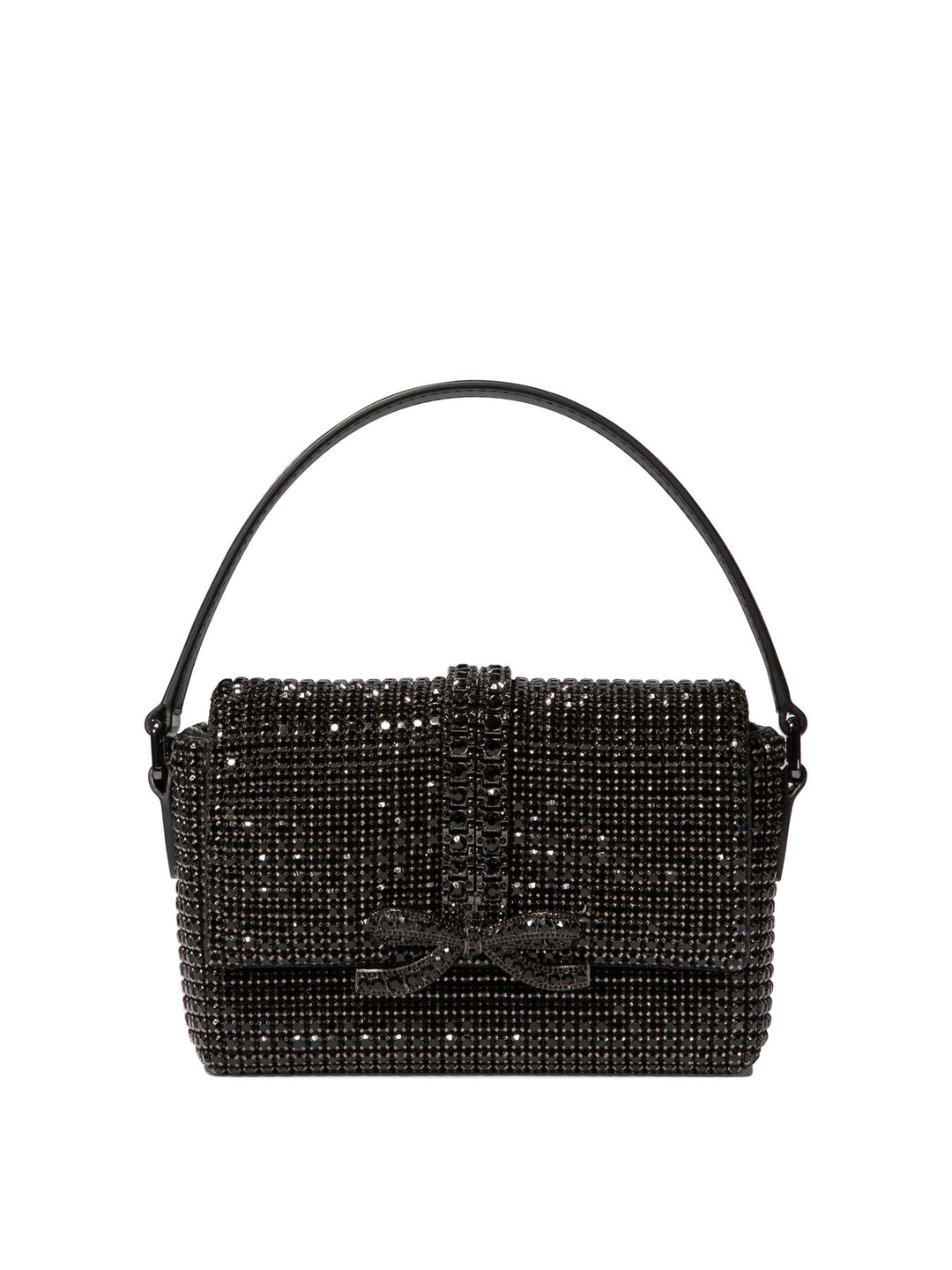 Shoulder Bag With Rhinestones Shoulder Bags Black