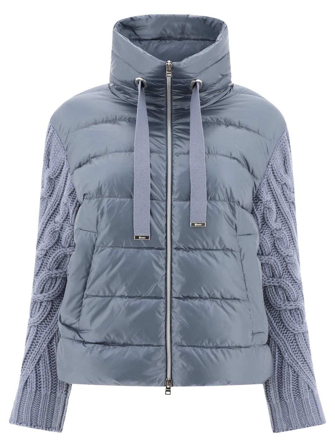 Down Jacket In Nylon Ultralight And Infinity Braid Jackets Light Blue