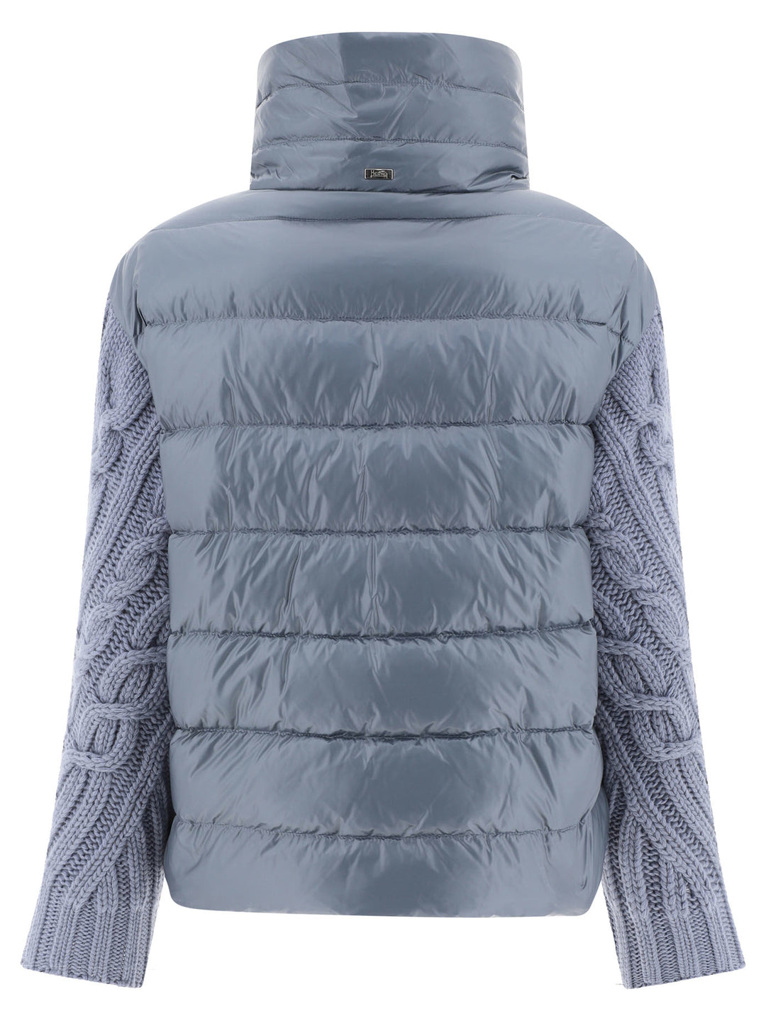 Down Jacket In Nylon Ultralight And Infinity Braid Jackets Light Blue