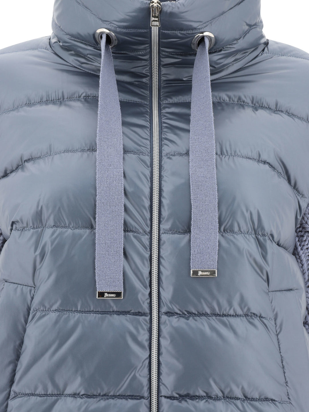 Down Jacket In Nylon Ultralight And Infinity Braid Jackets Light Blue